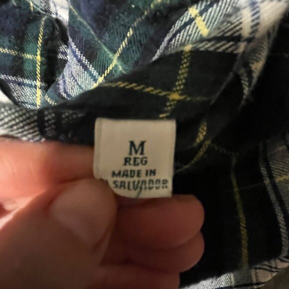 L.L. BEAN Scotch Plaid Woman's Robe with "WIFE" Embroidered on Front Size Medium - Picture 7 of 8